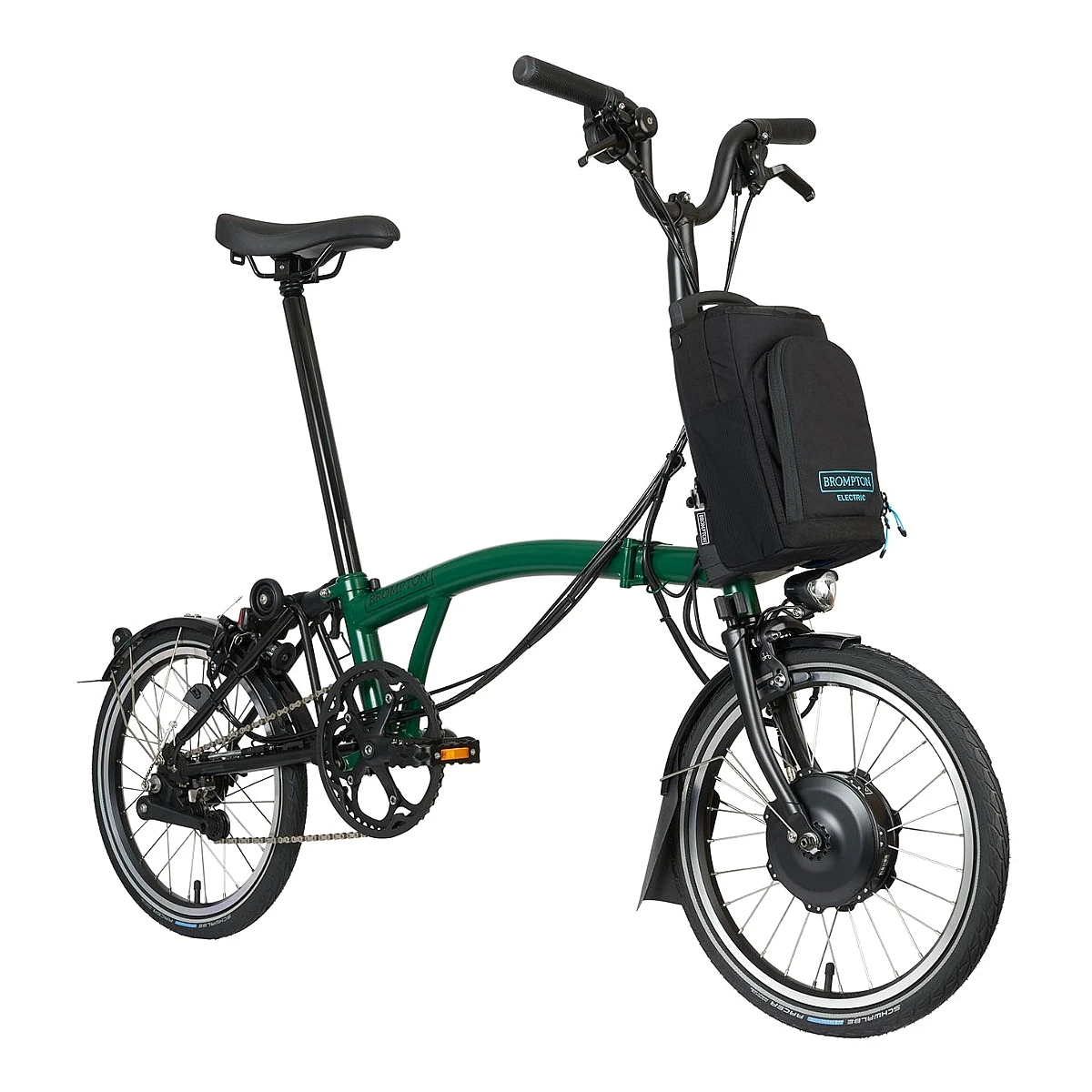 Brompton Electric C Line Explore - 6-Speed - Mid Bar - Standard Seatpost - 16" Elektrische Vouwfiets - 2023 - Racing Green 4 Brompton Electric C Line Explore - 6-Speed - Mid Bar - Standard Seatpost - 16" Elektrische Vouwfiets - 2023 - Racing Green - Afbeelding 2