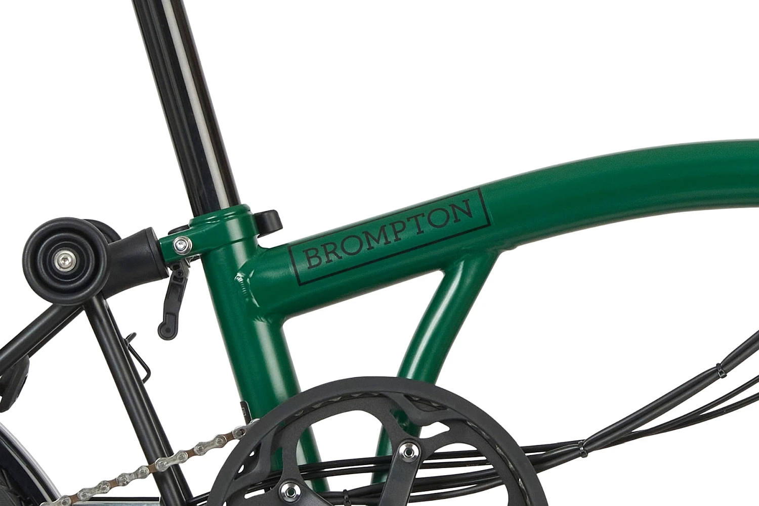 Brompton Electric C Line Explore - 6-Speed - Mid Bar - Standard Seatpost - 16" Elektrische Vouwfiets - 2023 - Racing Green 8 Brompton Electric C Line Explore - 6-Speed - Mid Bar - Standard Seatpost - 16" Elektrische Vouwfiets - 2023 - Racing Green - Afbeelding 6