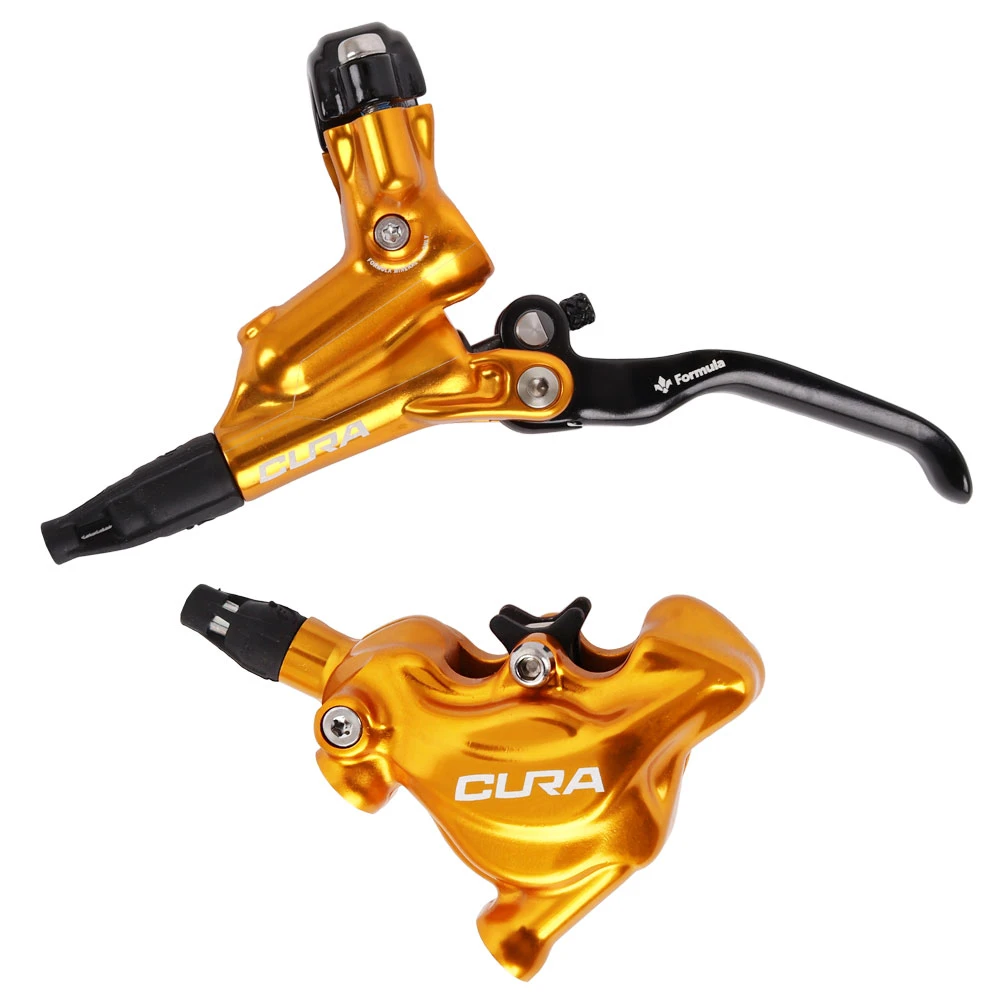 Formula Cura FM Hydraulic Disc Brake Caliper - Flat Mount - Gold 3 Formula Cura FM Hydraulic Disc Brake Caliper - Flat Mount - Gold