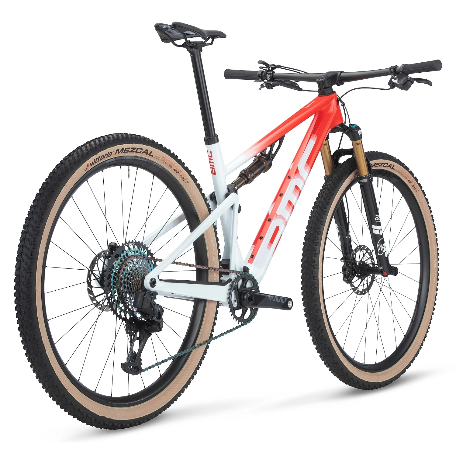 BMC FOURSTROKE 01 LTD - 29" Carbon Mountainbike - 2023 - Neon Red / White 5 BMC FOURSTROKE 01 LTD - 29" Carbon Mountainbike - 2023 - Neon Red / White - Afbeelding 3