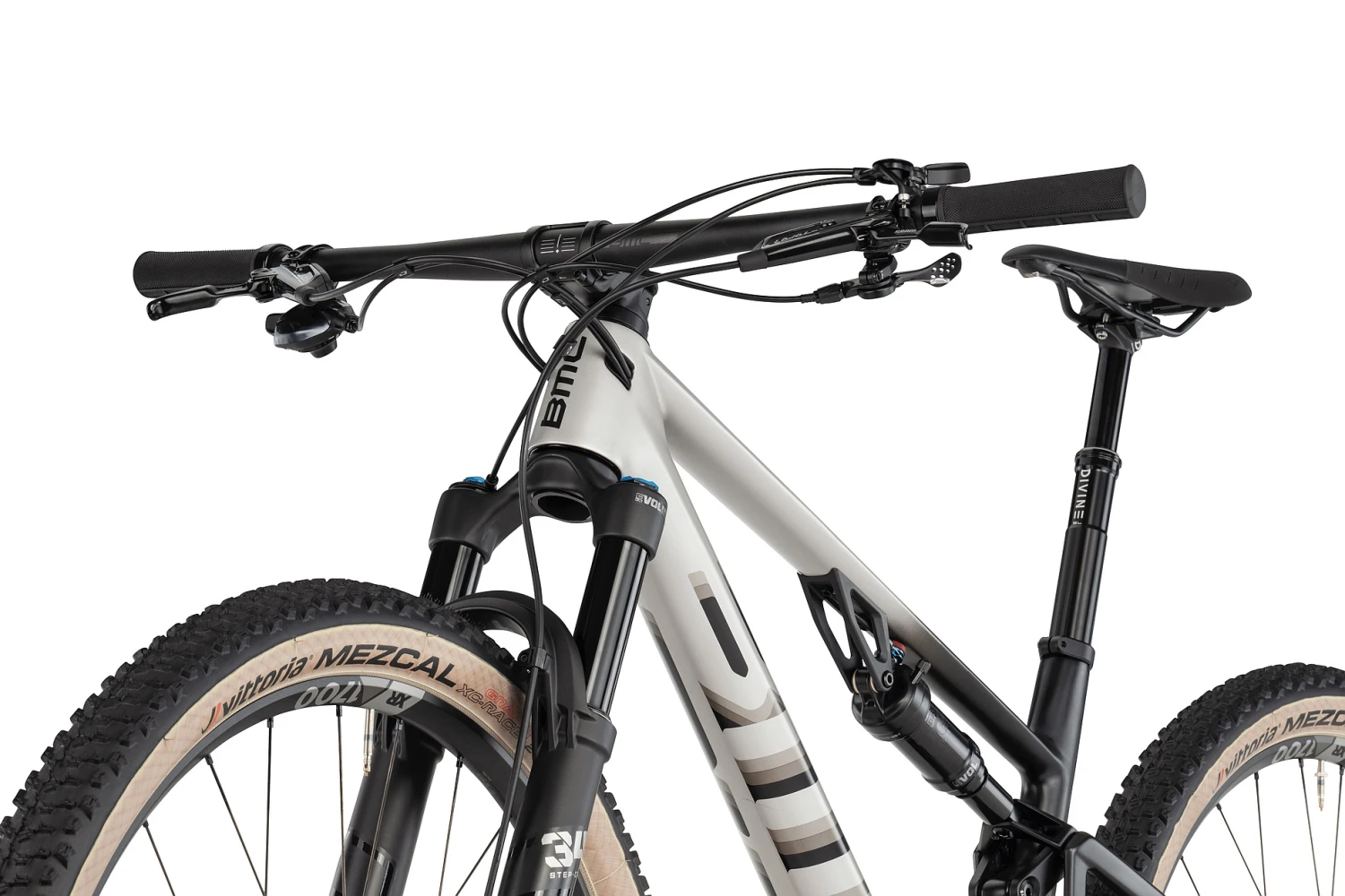 BMC FOURSTROKE TWO - 29" Carbon Mountainbike - 2024 - Arctic Silver / Black 7 BMC FOURSTROKE TWO - 29" Carbon Mountainbike - 2024 - Arctic Silver / Black - Afbeelding 5