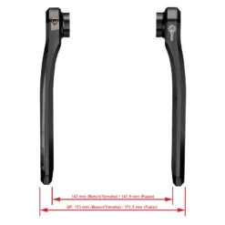 FSA KFX E-Bike Crankarmen Voor Bosch Gen 4 / Yamaha / Fazua - ISIS - CK-9011/IS - Black -Fietswereld Winkels fsa kfx e bike crank arms ck 9011 3 986872 1