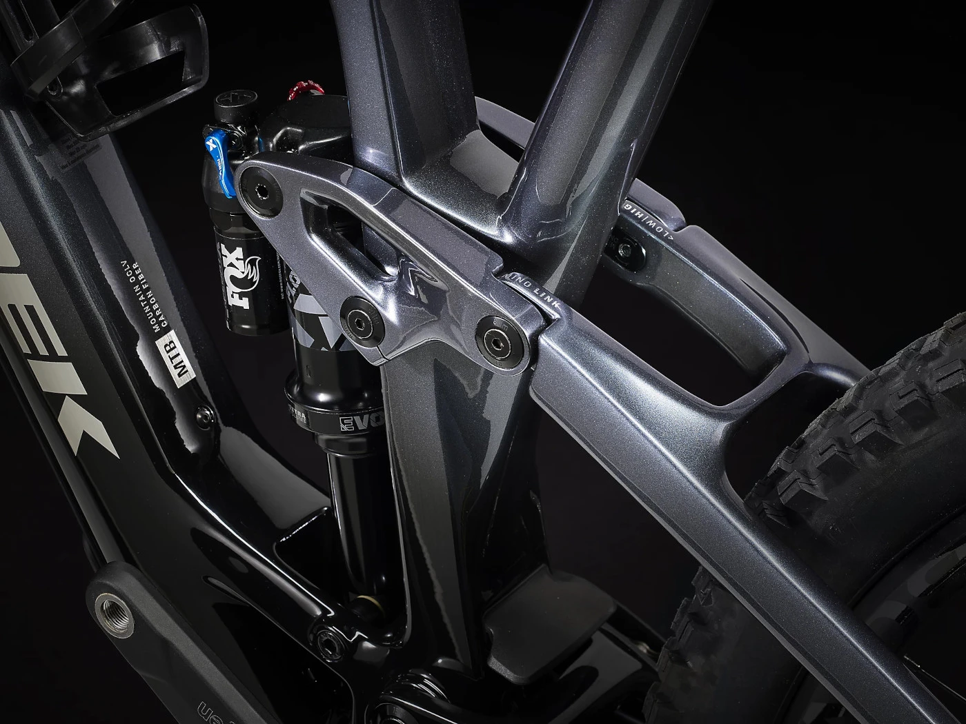 Trek FUEL EXe 9.7 SLX/XT Electric Mountain Bike - 2023 - Matte Galactic Grey To Black Fade 7 Trek FUEL EXe 9.7 SLX/XT Electric Mountain Bike - 2023 - Matte Galactic Grey To Black Fade - Afbeelding 5