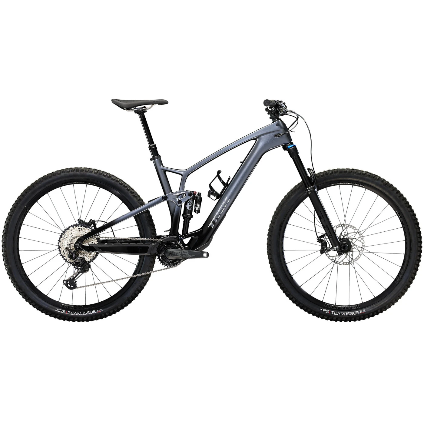 Trek FUEL EXe 9.7 SLX/XT Electric Mountain Bike - 2023 - Matte Galactic Grey To Black Fade 3 Trek FUEL EXe 9.7 SLX/XT Electric Mountain Bike - 2023 - Matte Galactic Grey To Black Fade