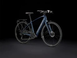 Trek FX+ 2 Electric City Bike - 2023 - Satin Mulsanne Blue -Fietswereld Winkels fxplus2 portrait 1329175