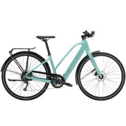 Trek FX+ 2 Stagger Electric City Bike - 2023 - Blue Sage