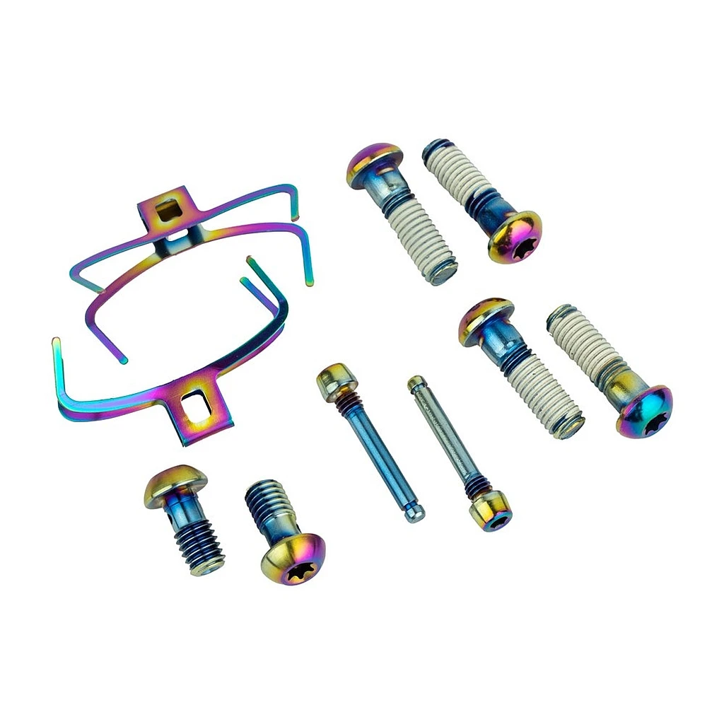 SRAM Disc Brake Caliper Hardware Upgrade Kit For G2 Ultimate/RSC - Rainbow 3 SRAM Disc Brake Caliper Hardware Upgrade Kit For G2 Ultimate/RSC - Rainbow