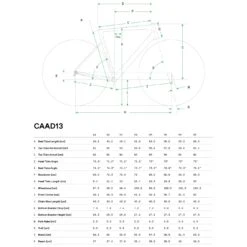 Cannondale CAAD13 Disc - Tiagra Roadbike - 2023 - Purple Haze -Fietswereld Winkels geo caad13 disc 910820