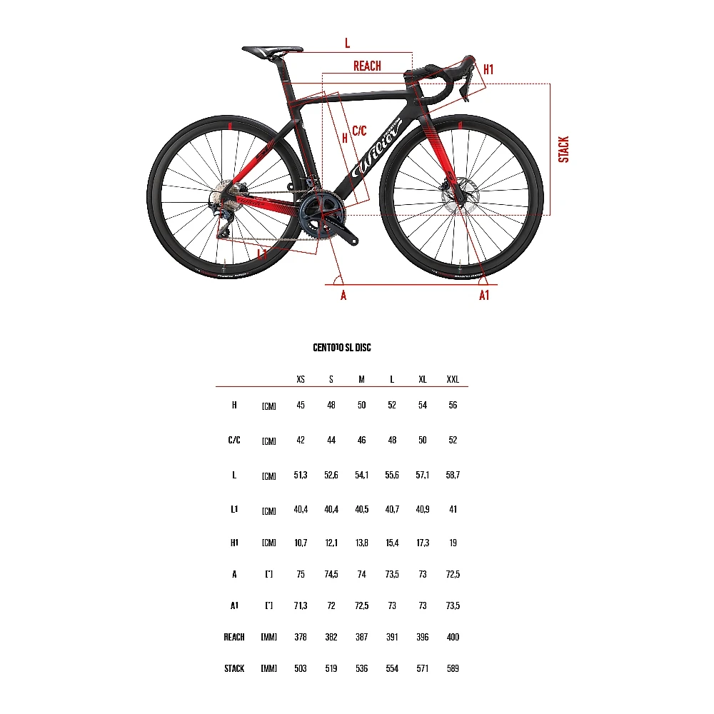 Wilier CENTO10 SL Disc - 105 Di2 - NDR38 - Carbon Roadbike - 2023 - Black Red Matt 4 Wilier CENTO10 SL Disc - 105 Di2 - NDR38 - Carbon Roadbike - 2023 - Black Red Matt - Afbeelding 2