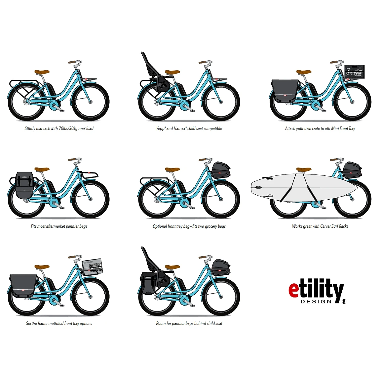 Benno Bikes EJOY 10D Performance - 26" Women Electric City Bike - 2022 - Angora White 6 Benno Bikes EJOY 10D Performance - 26" Women Electric City Bike - 2022 - Angora White - Afbeelding 4