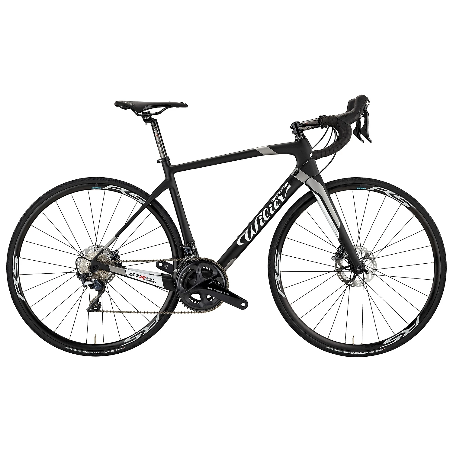Wilier GTR TEAM Disc - Shimano Ultegra Carbon Roadbike - 2022 - Black / White Matt 3 Wilier GTR TEAM Disc - Shimano Ultegra Carbon Roadbike - 2022 - Black / White Matt