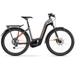 Haibike Trekking 10 I625Wh Low - 27.5" Easy Entry Electric Trek Bike - 2022 - Titan/lava Matte