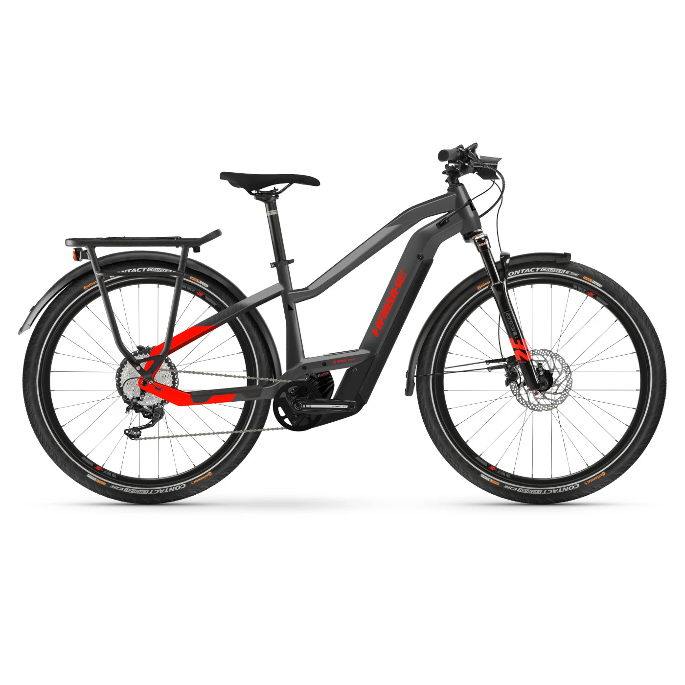 Haibike Trekking 9 I625Wh Mid - 27.5" Woman Electric Trek Bike - 2022 - Anthracite/red 3 Haibike Trekking 9 I625Wh Mid - 27.5" Woman Electric Trek Bike - 2022 - Anthracite/red