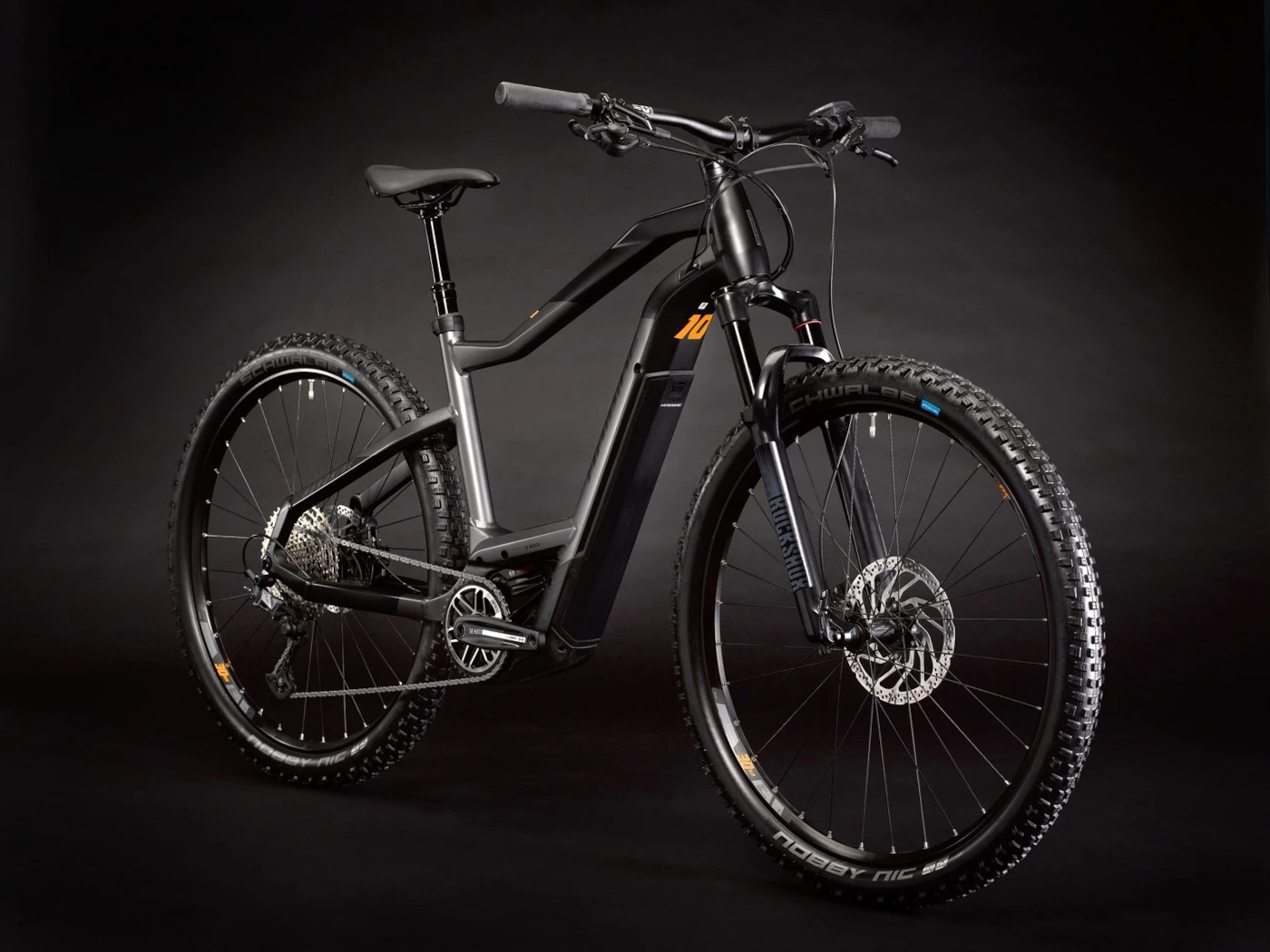 Haibike HardNine 10 I625Wh - 29" Electric Mountain Bike - 2022 - Titan/black/lava - Matt/gloss 5 Haibike HardNine 10 I625Wh - 29" Electric Mountain Bike - 2022 - Titan/black/lava - Matt/gloss - Afbeelding 3