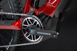 Haibike AllMtn CF 12 I600Wh - 29"/27.5" Electric Mountain Bike - 2022 - Red/black - Gloss&matt -Fietswereld Winkels haibike my22 detail crank allmtn cf 12 1245713