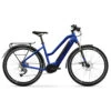 Haibike Trekking 4 Mid I500Wh - 27.5" Women Electric Trek Bike - 2022 - Blue/black - Gloss&matt -Fietswereld Winkels haibike my22 trekking 4 mid color 02 1188407