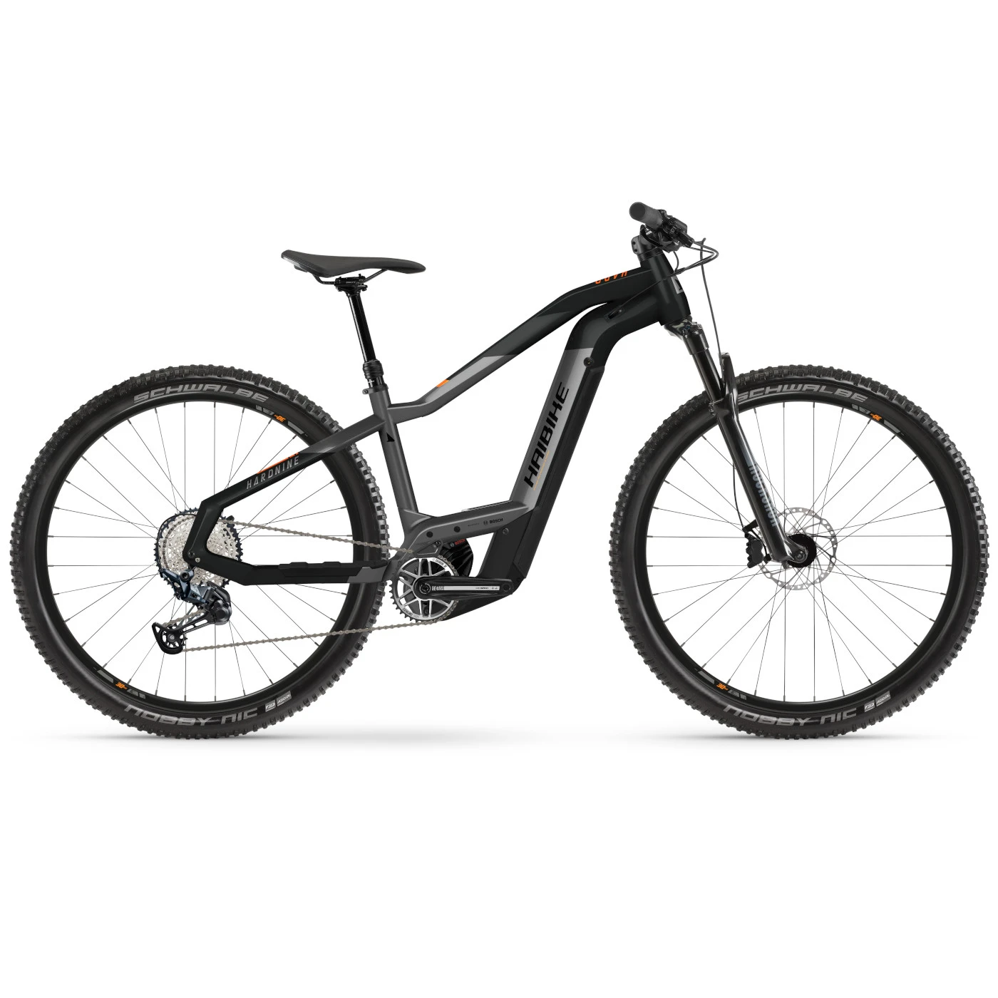 Haibike HardNine 10 I625Wh - 29" Electric Mountain Bike - 2022 - Titan/black/lava - Matt/gloss 3 Haibike HardNine 10 I625Wh - 29" Electric Mountain Bike - 2022 - Titan/black/lava - Matt/gloss