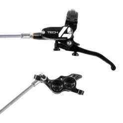 Hope Tech 4 E4 Disc Brake - Steel Braided - Black/black - Lever Right