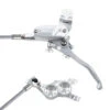Hope Tech 4 E4 Disc Brake - Steel Braided - Silver/silver - Lever Right