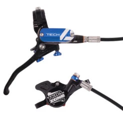 Hope Tech 4 Trial Zone No.9 Disc Brake - Black/blue - Lever Left