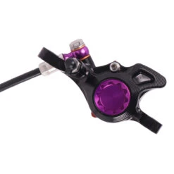 Hope Tech 4 Trial Zone No.9 Disc Brake - Black/blue - Lever Left -Fietswereld Winkels hope trial zone no9 black purple 1307772