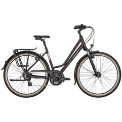Bergamont HORIZON 3 AMSTERDAM - Dame Trekkingfiets - 2023 - Shiny Rosso Black