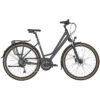 Bergamont HORIZON 6 AMSTERDAM - Dame Trekkingfiets - 2023 - Matt Anthracite Grey -Fietswereld Winkels horizon amsterdam 6 anthrazit 1400697