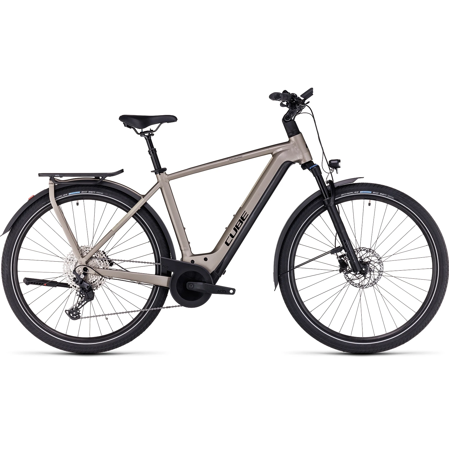 CUBE KATHMANDU HYBRID Pro 750 - Electric Touring Bike - 2023 - Flashstone / Black 3 CUBE KATHMANDU HYBRID Pro 750 - Electric Touring Bike - 2023 - Flashstone / Black