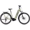 CUBE KATHMANDU HYBRID SLX 750 - Easy Entry Electric Touring Bike - 2023 - Green / Olive -Fietswereld Winkels kathmandu hybrid slxeasy entry green olive 1388213