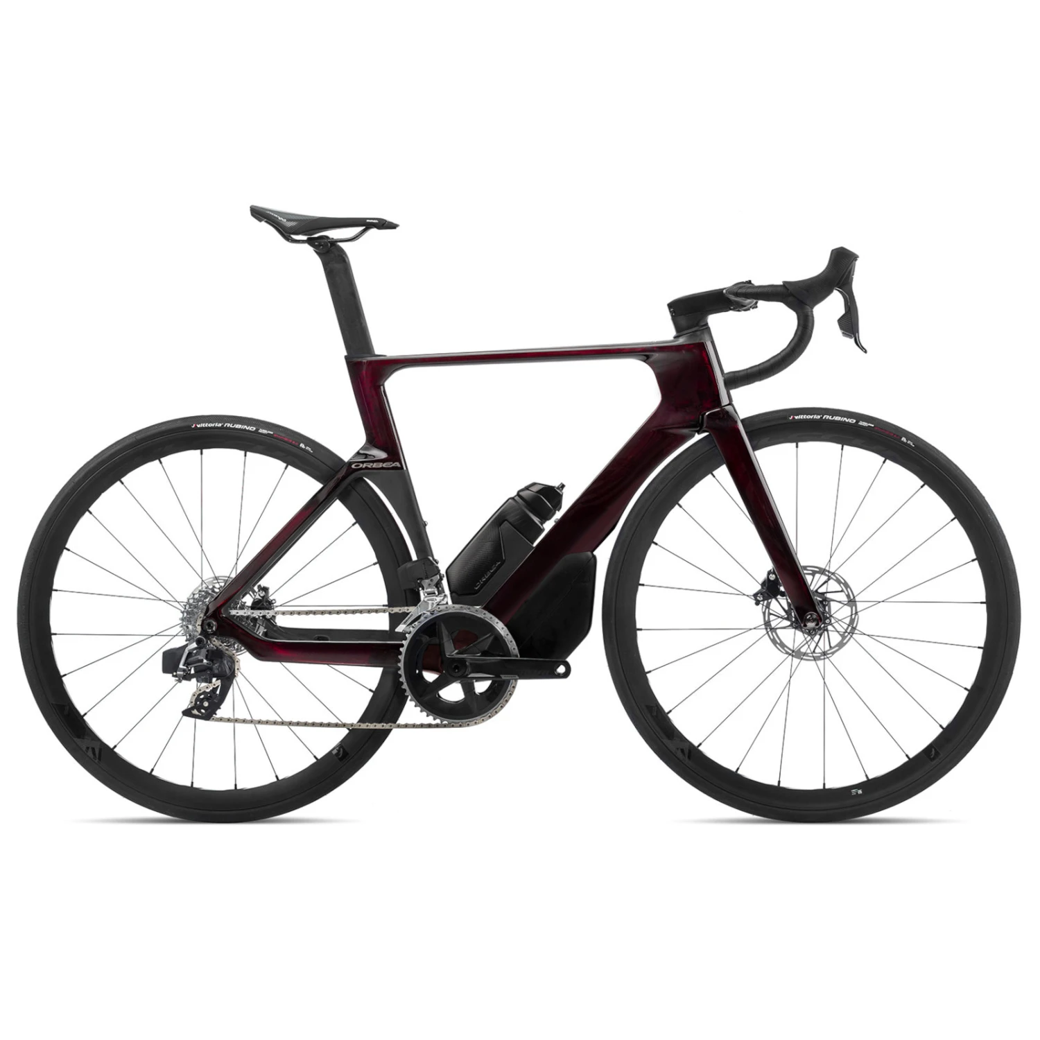 Orbea Orca Aero M31eLTD PWR - Rival ETap AXS Road Bike - 2022 - Red Wine (gloss) - Raw Carbon (matte) 3 Orbea Orca Aero M31eLTD PWR - Rival ETap AXS Road Bike - 2022 - Red Wine (gloss) - Raw Carbon (matte)