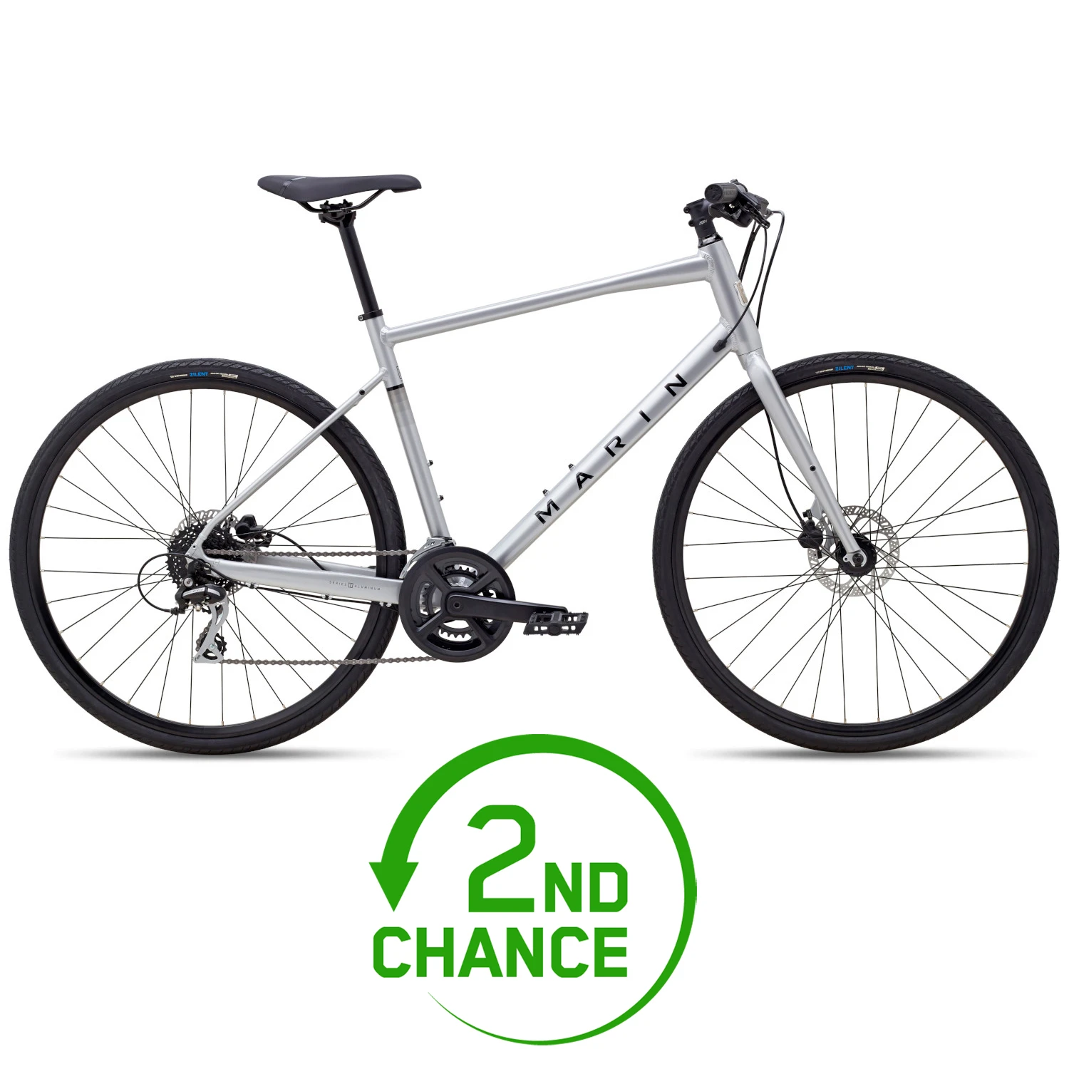Marin FAIRFAX 2 - Fitness Bike - 2023 - Zilver / Zwart - B-Keus 3 Marin FAIRFAX 2 - Fitness Bike - 2023 - Zilver / Zwart - B-Keus