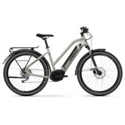 Haibike TREKKING 3 MID Dames 500Wh - 27.5" Trekking E-Bike - 2023 - Warm Grey/black - Gloss