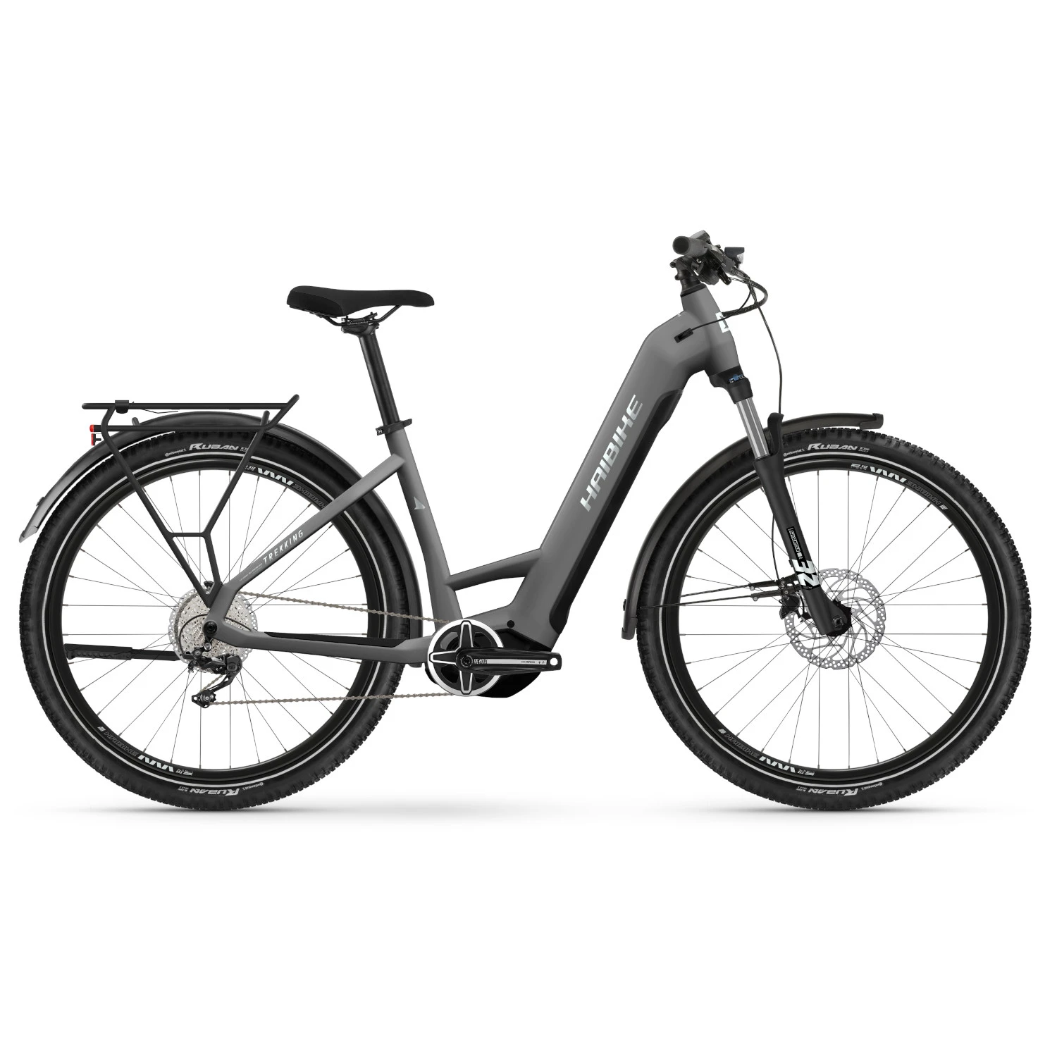 Haibike TREKKING 4 LOW 720Wh - 27.5" Easy Entry Trekking E-Bike - 2023 - Dark Silver/pearl - Matt 3 Haibike TREKKING 4 LOW 720Wh - 27.5" Easy Entry Trekking E-Bike - 2023 - Dark Silver/pearl - Matt
