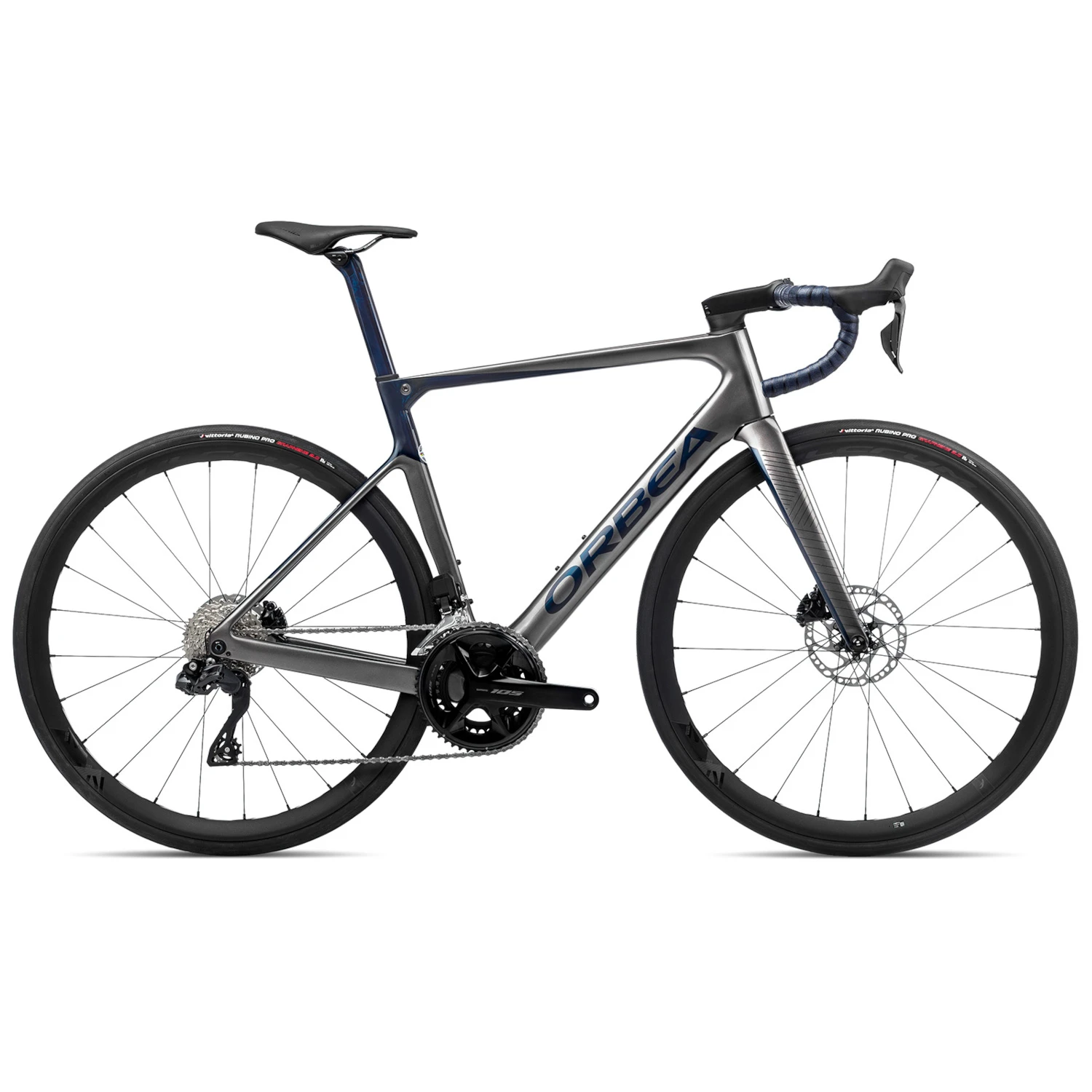 Orbea ORCA M30iLTD PWR - 105 Di2 Carbon Racefiets - 2023 - Glitter Anthracite - Blue (gloss) 3 Orbea ORCA M30iLTD PWR - 105 Di2 Carbon Racefiets - 2023 - Glitter Anthracite - Blue (gloss)