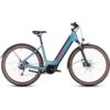 CUBE NURIDE HYBRID Performance 500 Allroad - Easy Entry Electric Bike - 2023 - Metalblue / Red -Fietswereld Winkels nuride hybrid performance allroad easy entry metalblue red 1393620 1
