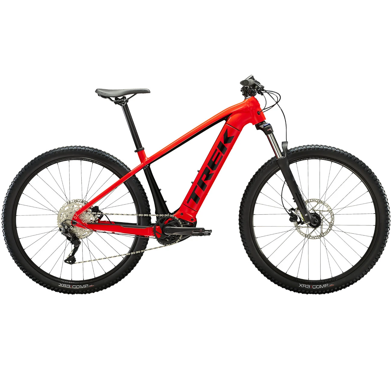 Trek Powerfly 4 MTB E-Bike - 2023 - Radioactive Red / Trek Black 3 Trek Powerfly 4 MTB E-Bike - 2023 - Radioactive Red / Trek Black