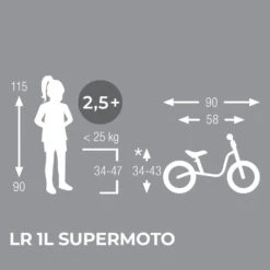 Puky LR 1L Plus - 12,5" Kinderscooter - SUPERMOTO Edition - Zwart -Fietswereld Winkels puky lr 1l plus childrens running bike supermoto edition 6 1176351