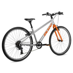 Puky LS-PRO 26-8 - 26" Kids Bike | Shimano / 8 Gears - Silver/orange -Fietswereld Winkels puky ls pro 26 8 kids bike silver orange 3 1173511