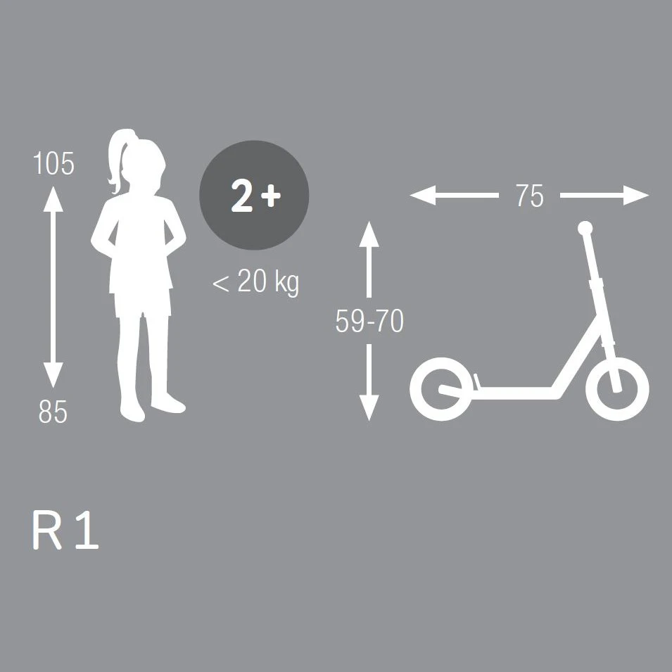 Puky R 1 Scooter - Rosé 4 Puky R 1 Scooter - Rosé - Afbeelding 2