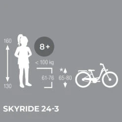 Puky SKYRIDE 24-3 - 24" Kids Bike | Shimano / 3 Gears - Berry -Fietswereld Winkels puky skyride 24 3 classic kids bike 1172875