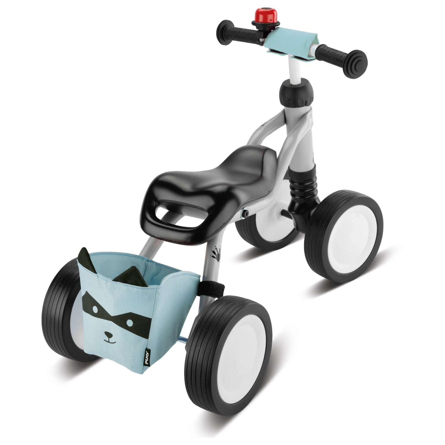 Puky WUTSCH Children's Balance Bike - Bundle Incl. Frame Bag - Grey Racoon 4 Puky WUTSCH Children's Balance Bike - Bundle Incl. Frame Bag - Grey Racoon - Afbeelding 2