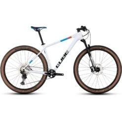 CUBE REACTION C:62 Pro - 29" Carbon Mountainbike - 2023 - White / Blue / Red