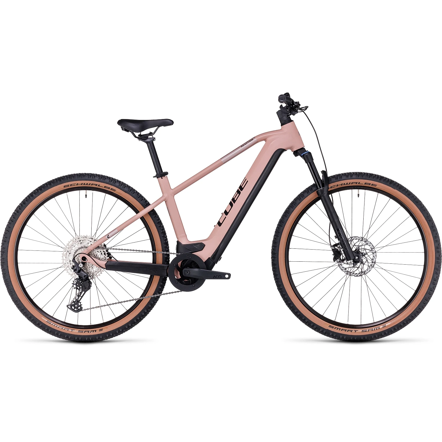 CUBE REACTION HYBRID Pro 625 - Electric Mountain Bike - 2023 - Blushrose / Silver 3 CUBE REACTION HYBRID Pro 625 - Electric Mountain Bike - 2023 - Blushrose / Silver