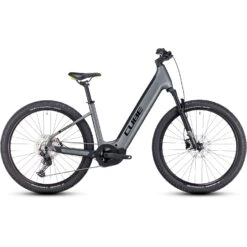 CUBE REACTION HYBRID Pro 750 - 27.5" Easy Entry Electric Mountain Bike - 2023 - Flashgrey / Green