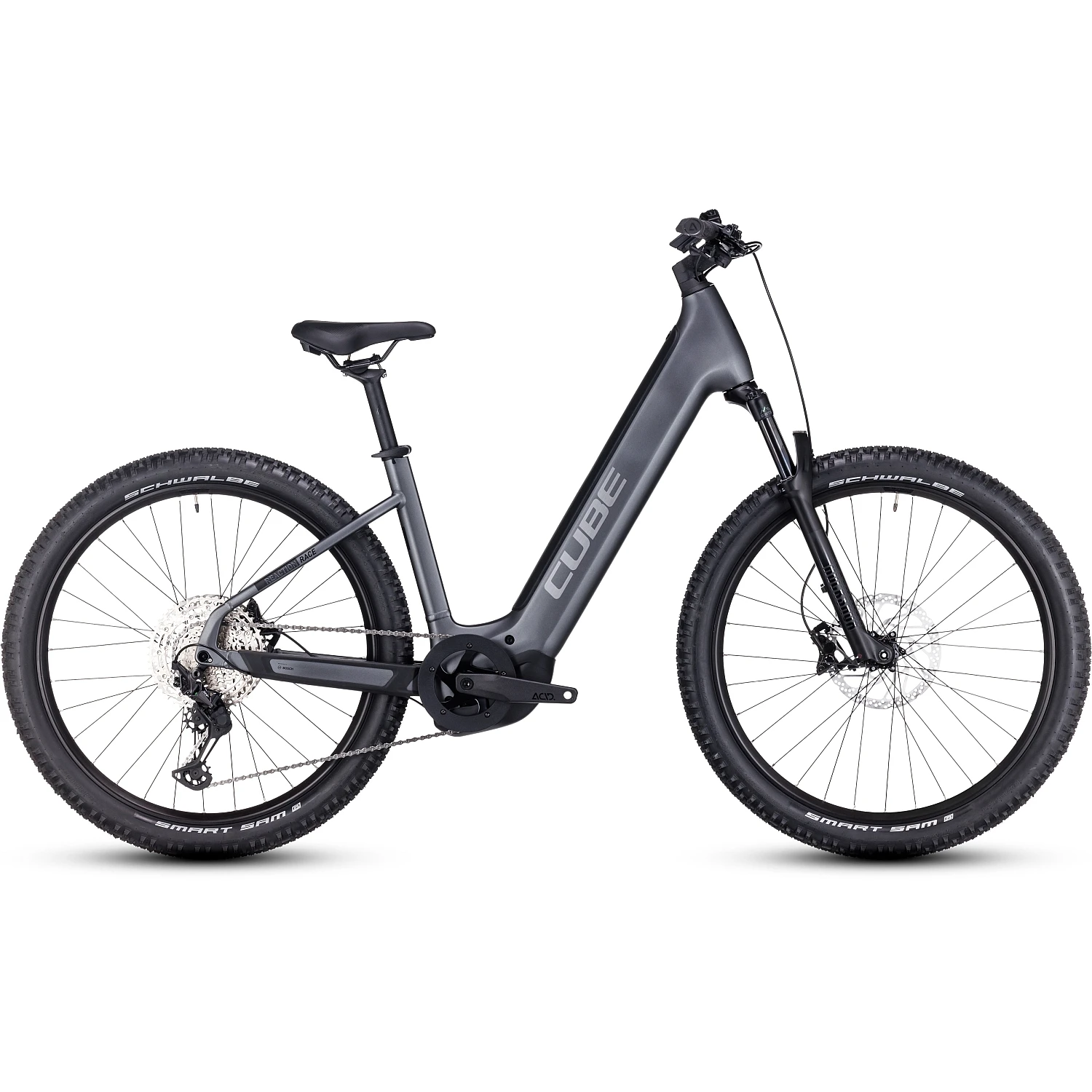 CUBE REACTION HYBRID Race 750 - 27.5" Lage Instap E-Mountainbike - 2023 - Grey / Metal 3 CUBE REACTION HYBRID Race 750 - 27.5" Lage Instap E-Mountainbike - 2023 - Grey / Metal
