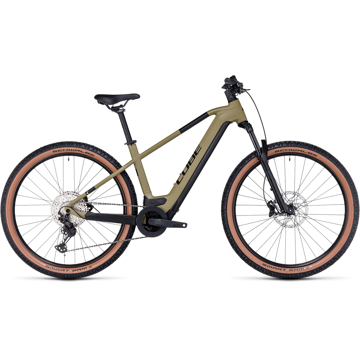 CUBE REACTION HYBRID Race 750 - Electric Mountain Bike - 2023 - Olive / Green A00 3 CUBE REACTION HYBRID Race 750 - Electric Mountain Bike - 2023 - Olive / Green A00