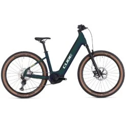 CUBE REACTION HYBRID SLT 750 - 27.5" Easy Entry Electric Mountain Bike - 2023 - Goblin / Yellow