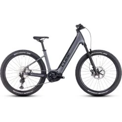 CUBE REACTION HYBRID SLT 750 - 27.5" Easy Entry Electric Mountain Bike - 2023 - Prizmsilver / Grey