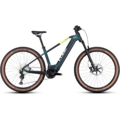 CUBE REACTION HYBRID SLT 750 - Electric Mountain Bike - 2023 - Goblin / Yellow