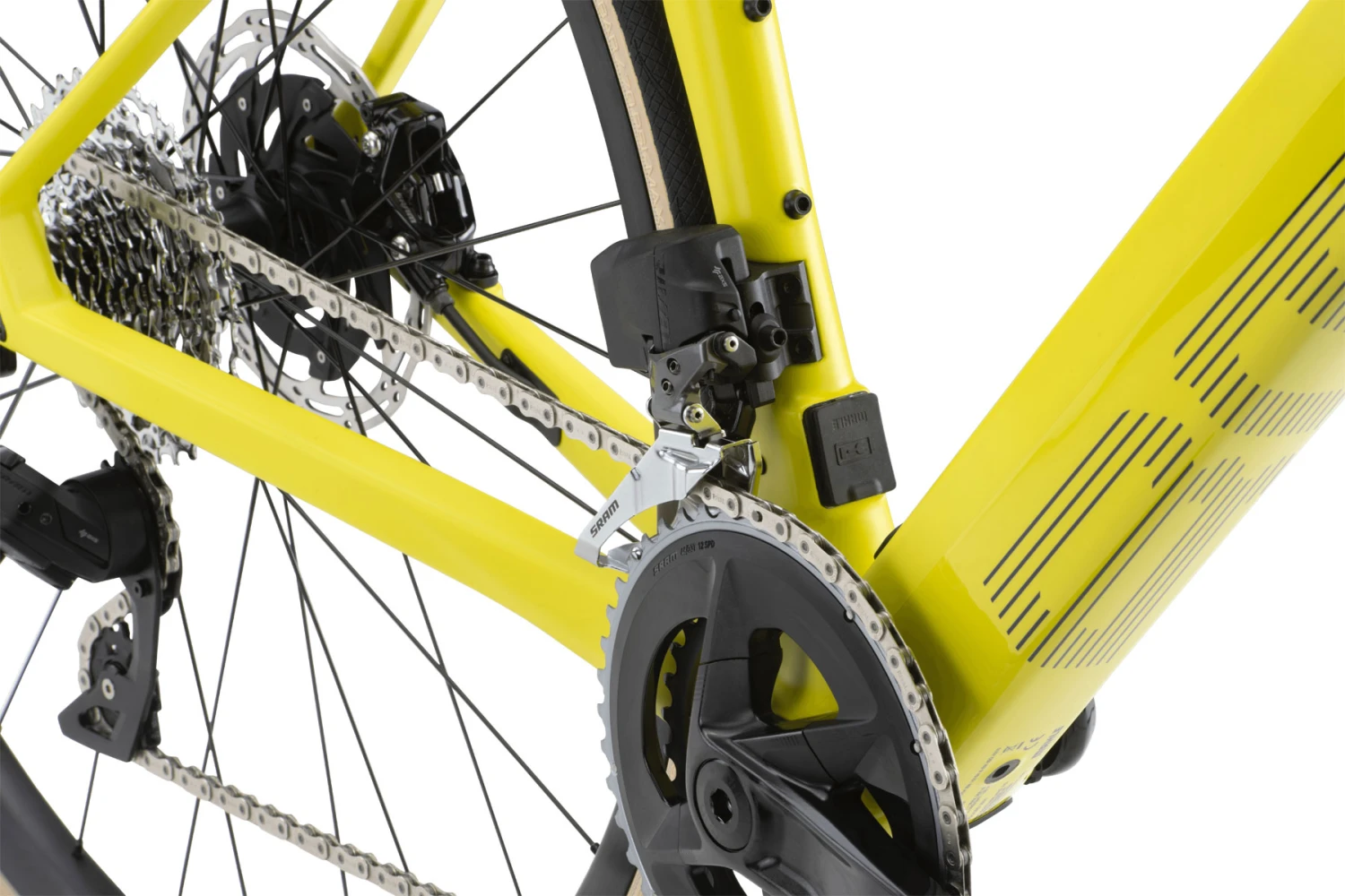 BMC ROADMACHINE AMP TWO - Electric Road Bike - 2023 - Lime Yellow & Midnight Blue 7 BMC ROADMACHINE AMP TWO - Electric Road Bike - 2023 - Lime Yellow & Midnight Blue - Afbeelding 5